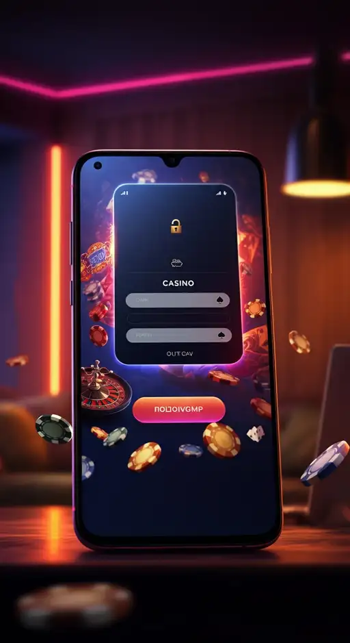 Sicherer Login-Bildschirm von IWild Casino mit Eingabefeldern für E-Mail und Passwort auf einem Desktop-Computer.